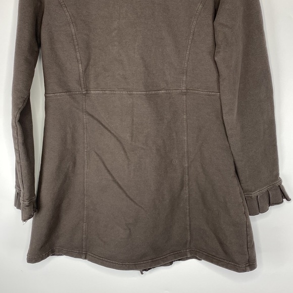 Neon Buddha Brown Big Button Stretch Jacket Size Small - Picture 6 of 8